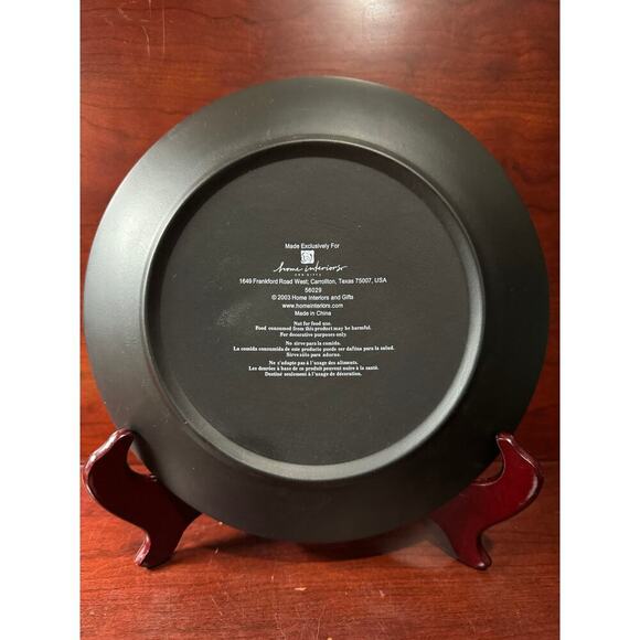 Vintage 2003 Home Interiors Santa Plate Perfect For Santa's Cookies - Picture 2 of 4